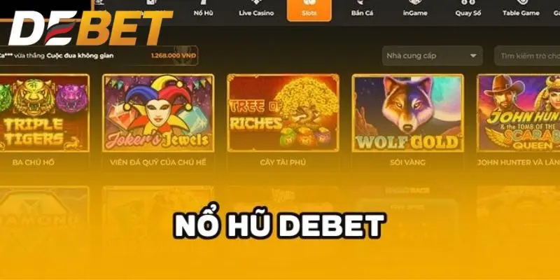 Người chơi sẽ có cơ hội trúng lớn khi chơi game tại Debet.